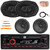 JBL Celebrity100 Single DIN Bluetooth USB/AUX SD/MP3 FM Radio High Power Car Audio Stereo Receiver, 2x 6x9" 640W Max 3-Way Speakers, 2x 6.5" 760W Max Component Speakers, Wire, Antenna, Pry Tool Set