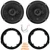 2x JBL Stage3 68MF 6.5" 560 Watt Max Power 3-Way Car Audio Speakers, 2x Rear 6.5" Speaker Wire Wall Plate, 4-Way Speaker Harness Connector, Pry Tool Set