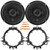 2x JBL Stage3 68MF 6.5" 560 Watt Max Power 3-Way Car Audio Speakers, 2x 6” to 6.75” Speaker Mounting Spacer Adapters, 4-Piece Car Door Trim Panel Dash Stereo Radio Installer Removal Pry Tool Set