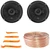 One Pair (QTY 2) Of JBL Stage3 68MF 6.5" 560 Watt Max Power 3-Way Car Audio Speakers, 50 Feet 18 Gauge Speaker Wire, 4-Piece Car Door Trim Panel Stereo Radio Installer Removal Pry Tool Set