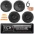 JBL Celebrity150 Single DIN Bluetooth USB/AUX SD Card FM Radio High Power Car Audio Media Receiver, 2x 6.5" 760W Component Speakers, 2x 6.5" 560W Max 3-Way Speakers, Wire, Antenna, Pry Tool Set