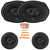2x JBL Stage3 968MF 6x9" 640 Watt Max Power 3-Way Car Audio Speakers, 2x JBL Stage3 68MF 6.5" 560 Watt Max Power 3-Way Automotive Speakers, 50 Feet 18 Gauge Speaker Wire, Pry Tool Set