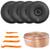 Two Pairs (QTY 4) of JBL STAGE3 68 6.5" 560W Max Power Coaxial Car Audio Speakers With Grille, 50 Feet 18 Gauge Speaker Wire, 4-Piece Car Door Trim Panel Stereo Radio Installer Removal Pry Tool Set