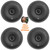 4x JBL STAGE3 68 6.5" 560 Watt Max Power Coaxial Car Audio Speakers With Grille, 4x 6.5" Adjustable Speaker Baffle, Pry Tool Set, 50 Feet 16 Gauge Speaker Wire