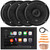 JBL Legend 700 7” Touchscreen Display Double-DIN Mechless Bluetooth AM/FM Receiver, 4x JBL Stage3 68F 6.5" 560W Max Power 2-Way Coaxial Automotive Speakers, Speaker Wire, Radio Antenna, Pry Tool Set