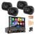 Pyle PLTS80 7" HD Touchscreen Single Din Bluetooth AM/FM Stereo Receiver, Night Vision Backup Camera, 4x 6x8'' 400W 3-Way Audio Speakers, Wire, Pry Tool