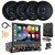 Pyle PLTS80 7" HD Touchscreen Single Din Bluetooth AM/FM Stereo Receiver, Night Vision Backup Camera, 4x 6.5'' 360W 3-Way Audio Speakers, 8" Amplified Subwoofer w/Wiring Kit, Antenna, Pry Tool