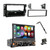 Pyle PLTS80 7" HD Touchscreen Single Din Bluetooth AM/FM Stereo Receiver, Night Vision Backup Camera with Antenna Adapter, Radio Install Kit (2006-Up GM Vehicles)