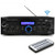 Pyle PDA5BU 200W Bluetooth USB FM Radio Stereo Home Audio Amplifier Receiver with Blue LCD