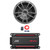 JBL Stage Marine 10" 600 Watt Max Power Gray Marine Audio Subwoofer (Single), 600W Max Compact Waterproof Digital Boat Mono Amplifier, 8 Gauge Amplifier Wiring Kit