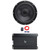 JBL STADIUM102SSI 10" 1350 Watt Max Power High Performance Car Audio Subwoofer (Single), 300 Watt RMS Compact Mono Automotive Subwoofer Amplifier, 8 Gauge Amplifier Wiring Kit