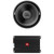 JBL STADIUM122SSI 12" 1500 Watt Max Power High Performance Car Audio Subwoofer with SSI (Single), 300 Watt RMS Full-Range Class D Mono Automotive Subwoofer Amplifier
