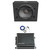 JBL Stage 1200S 12" 1000 Watt Max Power Car Audio Subwoofer Sealed Enclosure (Single), 800 Watt Class D Mono Automotive Amplifier, 4 Gauge Amplifier Installation Kit