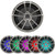 2x Infinity Reference 10" 750 Watt Max Power Multi-Element Titanium RGB LED Marine Audio Subwoofer, 600W Max Compact Waterproof Digital Boat Mono Amplifier