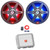 2x JBL Club 10 10" 900 Watt Max Power High-Performance RGB LED Marine Audio Subwoofer with Grilles, 350 Watt x 1 @ 4 Ohms Mono Class D Boat Amplifier, 8 Gauge Amplifier Wiring Kit