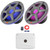 One Pair (QTY 2) Of JBL Stadium Marine 102 10" 900 Watt Max Power RGB LED Gray Marine Subwoofer With SSI, 1200 Watt Max Power Mono Class D Boat Amplifier, 8 Gauge Amplifier Wiring Kit