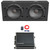 One Pair (QTY 2) Of JBL Stage 1200S 12" 1000 Watt Max Power Car Audio Subwoofer Sealed Enclosure, 400 Watt Class D Mono Automotive Subwoofer Amplifier, 8 Gauge Amplifier Wiring Kit