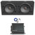 One Pair (QTY 2) Of JBL Stage 1200S 12" 1000 Watt Max Power Car Audio Subwoofer Sealed Enclosure, 800 Watt Class D Mono Automotive Amplifier, 4 Gauge Amplifier Installation Kit