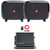 One Pair (QTY 2) Of JBL FUSE Dual Compact 8" 600 Watt Max Power Passive Car Audio Subwoofer Enclosures, 400 Watt Class D Mono Automotive Subwoofer Amplifier, 8 Gauge Amplifier Wiring Kit