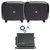 One Pair (QTY 2) Of JBL FUSE Dual Compact 8" 600 Watt Max Power Passive Car Audio Subwoofer Enclosures, 800 Watt Class D Mono Automotive Amplifier, 4 Gauge Amplifier Installation Kit