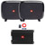 One Pair (QTY 2) Of JBL FUSE Dual Compact 8" 600W Max Power Passive Car Audio Subwoofer Enclosures, 300 Watt RMS Full-Range Class D Mono Automotive Subwoofer Amplifier, 8 Gauge Amplifier Wiring Kit