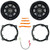 2x Kicker PSC65 6.5" 120 Watt Max Power Weather-Proof 2 Ohm Coaxial Car Audio Speakers, 2x Speaker Adapter, Speaker Adaptor Harness, Pry Tool Set (Fits Select 2010-14 Hyundai and Kia Vehicles)