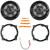 2x Crunch CS65C 6.5" 300 Watt Max Power 2-Way Full Range Component Car Audio Speakers, 2x Speaker Adapter, Speaker Adaptor Harness, Pry Tool Set (Fits Select 2010-14 Hyundai and Kia Vehicles)