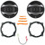 2x Dual Electronics D65SP 6.5" 100 Watt Max Power 2-Way Car Audio Speakers, 2x Speaker Adapter, Speaker Adaptor Harness, Pry Tool Set (Fits Select 2010-14 Hyundai and Kia Vehicles)