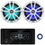 JBL JAM6500N Marine Bluetooth USB-C DAB+ Tuner AM/FM Radio Gauge Style SiriusXM-Ready Receiver, 2x 6.5" 225W Max Power Waterproof Coaxial RGB LED White Boat Speakers, 20 Feet 16 Gauge Speaker Wire