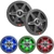 JBL JAM6500N Marine Bluetooth USB-C DAB+ Tuner AM/FM Radio Gauge Style SiriusXM-Ready Receiver, 2x 8" 450 Watt Max 2-Way RGB LED Boat Speakers with White & Gray Grilles, 20 Feet 16 Gauge Speaker Wire