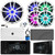 JBL JAM6500N Marine Bluetooth USB-C DAB+ Tuner AM/FM Gauge Style Receiver w/Wired Remote + Cover, 4x 6.5" 225W Speakers, 10" 750W Max Subwoofer, 5 Channel Amplifier w/Kit, USB Adapter, Antenna, Wire