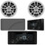 JBL JAM6500N Marine Bluetooth USB-C DAB+ Tuner AM/FM Gauge Style Receiver w/Protective Cover + Wired Remote, 2x Infinity 6.5" 225 Watt Max Power High-Performance White Speakers