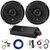 2x JBL Stage3 68F 6.5" 560 Watt Max 2-Way Coaxial Speakers, 4-Channel 1250W Amplifier w/Front Wiring Harness + Install Kit, Antenna Booster, Speaker Wire (Bundle Fits 2014+ Harley Davidson FLH/FLT)
