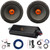 2x JBL SHOCKWAVE150W65 6.5" 300W Max Midrange Woofer Speakers, 4-Channel 1250W Amplifier w/Front Wiring Harness + Install Kit, Antenna Booster, Speaker Wire (Bundle Fits 2014+ Harley Davidson FLH/FLT)