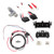 2x JBL SHOCKWAVE150W65 6.5" 300W Max Midrange Woofer Speakers, 4-Channel 1250W Amplifier w/Front Wiring Harness + Install Kit, Antenna Booster, Speaker Wire (Bundle Fits 2014+ Harley Davidson FLH/FLT)