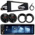 Pyle PLTS82 Single DIN 6.26" Bluetooth USB/AUX MP3 Player AM/FM Stereo Receiver w/Install Kit, 2x 6.5" 300 Watt Peak Power 2-Way Coaxial Speakers w/Adapters, Antenna (Fits 1998-2013 HD Motorcycles)