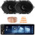 Pyle PLTS82 Single DIN 6.26" Touchscreen Bluetooth USB/AUX MP3 Player AM/FM Radio Car Audio Stereo Receiver, 2x 6x8" 150W Max Power 2-Way Multi-Element Automotive Speakers, Speaker Wire, Pry Tool Set