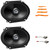 2x JVC CS-DR6821 drvn DR Series 6x8" 300 Watt Max Power 2-Way Coaxial Car Audio Speakers, Speaker Harness, Pry Tool Set (Bundle Fits Select 1989-Up Ford Vehicles)