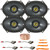 4x Kicker 46CSC684 CS-Series 6x8" 225 Watt Max Power 2-Way Black Car Audio Speakers, 2x Speaker Harnesses, Speaker Wire, Pry Tool Set (Bundle Fits Select 1989-Up Ford Vehicles)