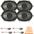 4x Kicker KSC680 KS-Series 6x8" 150 Watt Max Power 4-Ohm 2-Way Thin-Mount Car Audio Speakers, 2x Speaker Harnesses, Pry Tool Set (Bundle Fits Select 1989-Up Ford Vehicles)