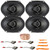 4x Blaupunkt BPS-E683 6x8" 60 Watt Max Power 3-Way Car Audio Speakers, 2x Speaker Harnesses, Speaker Wire, Pry Tool Set (Bundle Fits Select 1989-Up Ford Vehicles)