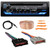 JVC KD-T720BT Single DIN Bluetooth USB/AUX CD Player AM/FM Radio Multimedia Car Stereo Receiver, Pry Tool Set, Radio Antenna, Speaker Wire, Wiring Harness for Select 1985–2004 Ford & Other Vehicles