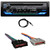 JVC KD-T920BTS Single DIN Bluetooth USB/AUX CD Player AM/FM Radio Multimedia Car Audio Stereo Receiver, 22" Radio Antenna, Wiring Harness for Select 1985–2004 Ford & Other Vehicles