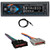 Dual XRM59BT Single DIN Bluetooth USB/AUX AM/FM Radio Digital Media Car Audio Receiver, 22" Radio Antenna, Wiring Harness for Select 1985–2004 Ford & Other Vehicles