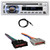 Pyle PLCD43MRB Single DIN Bluetooth USB/AUX MP3 Player AM/FM Radio In-Dash Head Unit Stereo Receiver, 22" Radio Antenna, Wiring Harness for Select 1985–2004 Ford & Other Vehicles