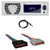 Pyle PLRMR23BTW Single DIN Bluetooth USB/AUX MP3 Player AM/FM Radio In-Dash Stereo Receiver, 22" Radio Antenna, Wiring Harness for Select 1985–2004 Ford & Other Vehicles