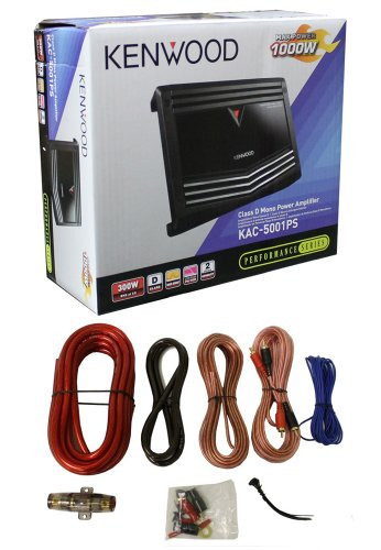New Kenwood KAC-5001PS 1000W Mono D Car Amplifier Power Amp + 4