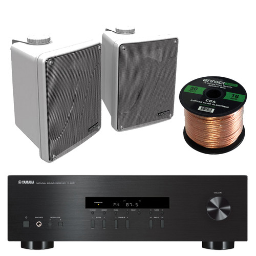 Yamaha S201BL 2-Channel 200-Watt Home Audio AM/FM Radio Stereo Receiver ...