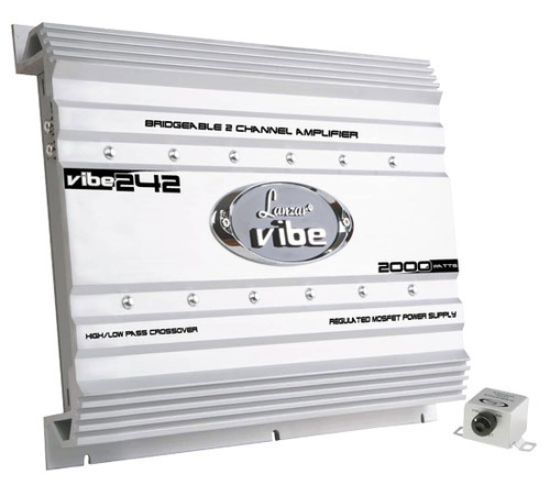 日曜日まで値下げ‼️Lanzar vibe 2chアンプ最大2400w 日曜日まで値下げ‼️Lanzar vibe 2chアンプ最大2400w 日曜日まで値下げ