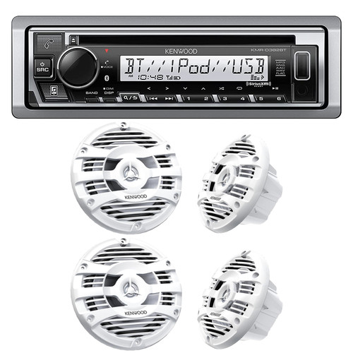 KENWOOD KMR-D382BT Car & Marine Stereo - Single Din, Bluetooth